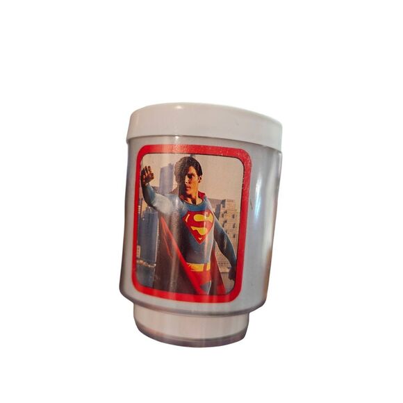 Dawn DC Comic SUPERMAN 1978 Christopher Reeve Plastic Insulated Cup Mug set 2 Tw - Picture 4 of 8